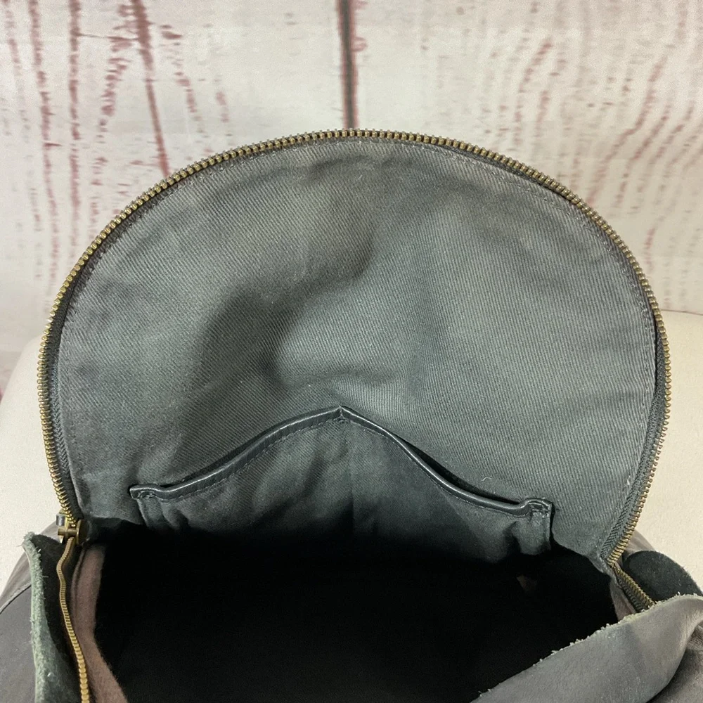 Madewell The Lorimer Backpack Black Italian Leather Minimalist Academia Preppy‎